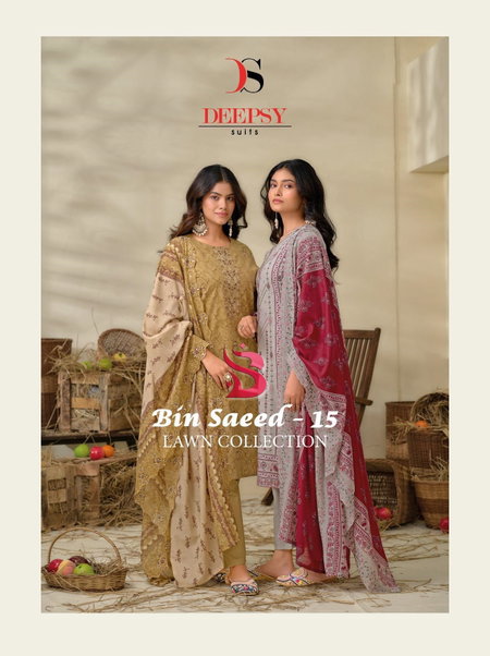 Bin Saeed 15 By Deepsy Cotton Pakistani Salwar Suits Wholesalers In Surat